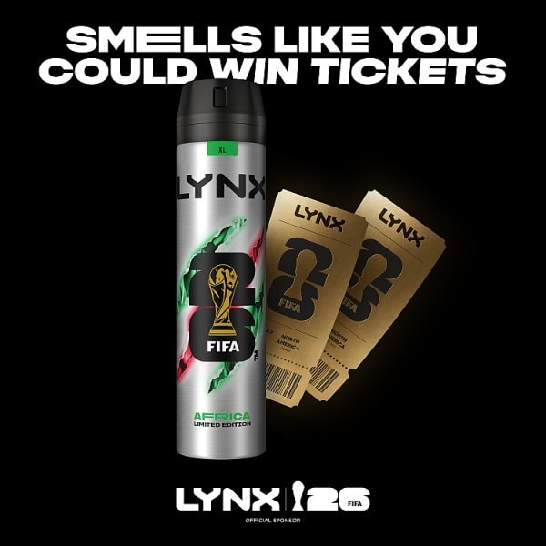 Lynx Africa Anti-Perspirant Deodorant Aerosol 250 ml Fifa World cup Limited Edition