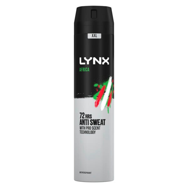 Lynx Antiperspirant Deodorant Aerosol Africa 250ml