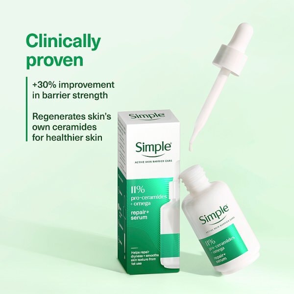 Simple Repair+ 11% Pro-Ceramide + Omega Serum 30 ml