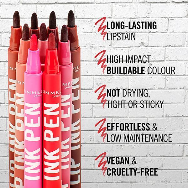 Rimmel Lip Ink Pen Lip Stain Felted Flush