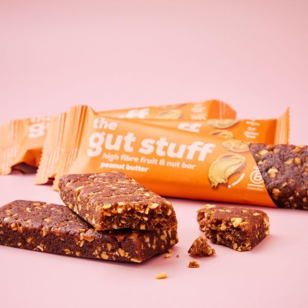 The Gut Stuff Peanut Butter High Fibre Fruit & Nut Bar