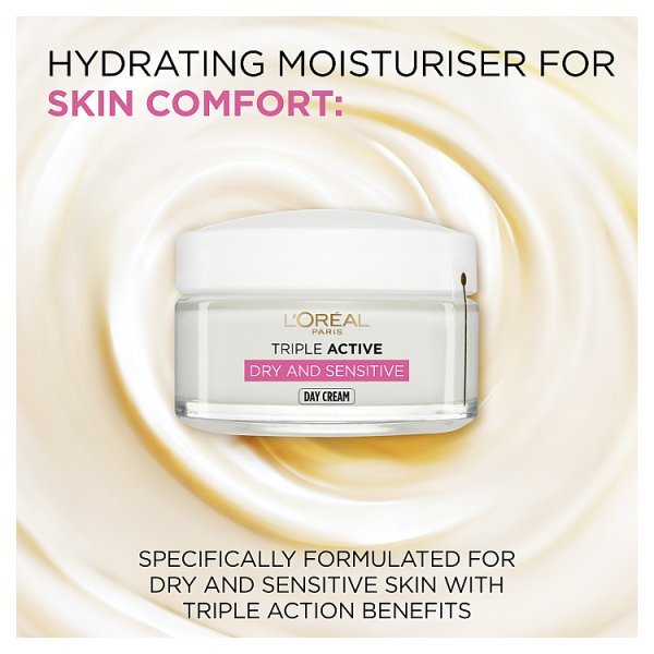 L'Oréal Paris Triple Active Dry Sensitive Moisturiser 50ml