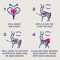 Veet Expert Cold Wax Strips Face Sensitive 40s