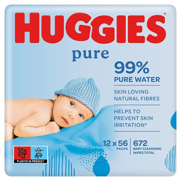 Huggies® Pure Baby Wipes - 12 Pack