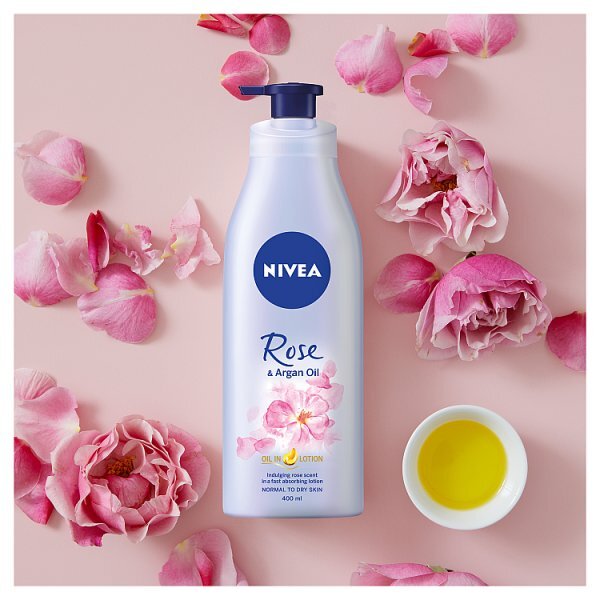 NIVEA Rose & Argan Oil Body Lotion Normal to Dry Skin 400ml