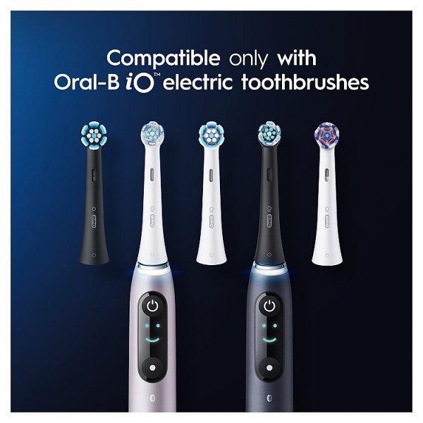 Oral-B iO3 Black Electric Toothbrush Heads, 2 Counts
