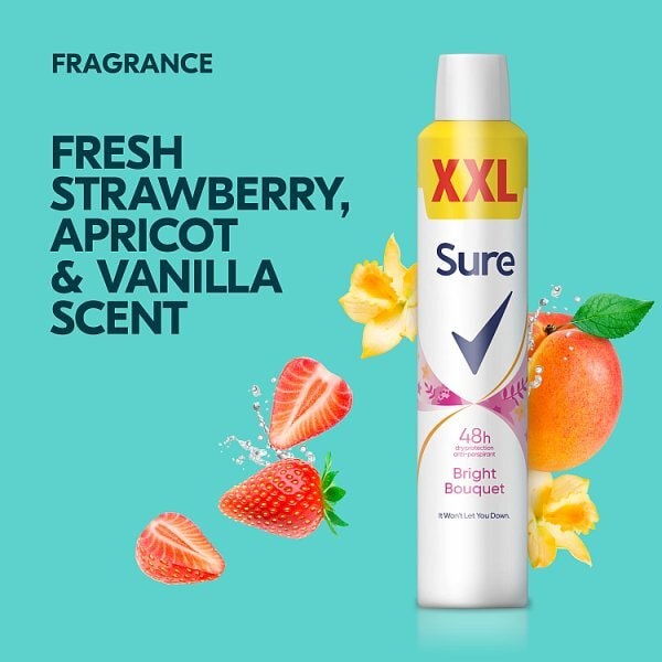 Sure Women Antiperspirant Aerosol Bright Bouquet 300ml
