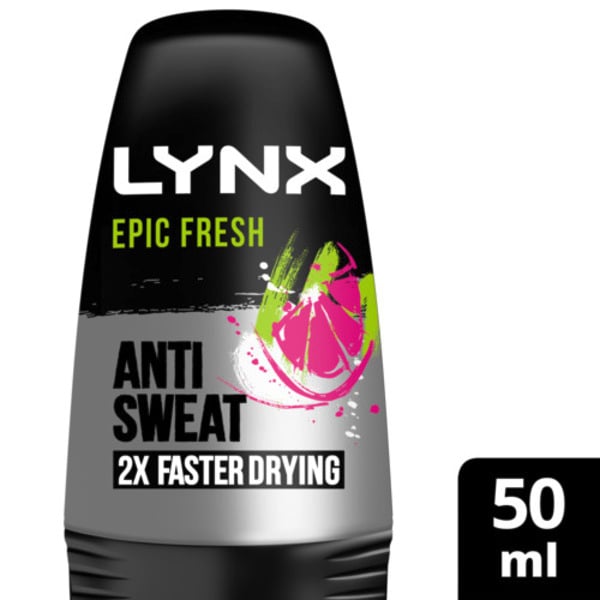 Lynx Men Epic Fresh Antiperspirant Deodorant Roll On 50ml
