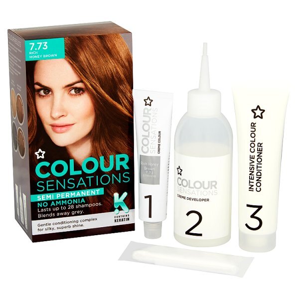 DNR Colour Sensations Semi Permanent Rich Honey Brown 7.73