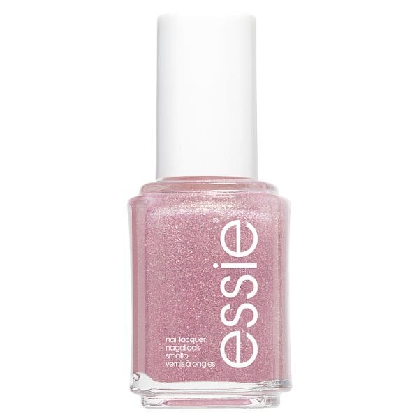 essie 514 Birthday Girl Gold Pink Glitter Nail Polish