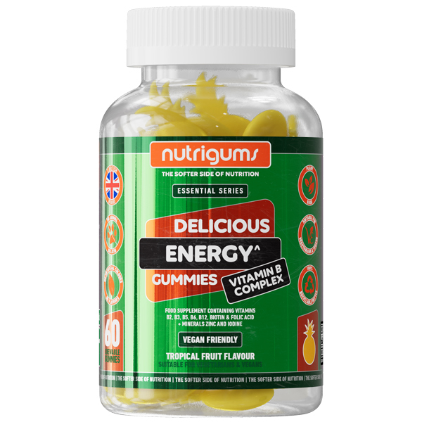 Nutrigums Energy Vit B Gummies Tropical Fruit Flavour 60Pk