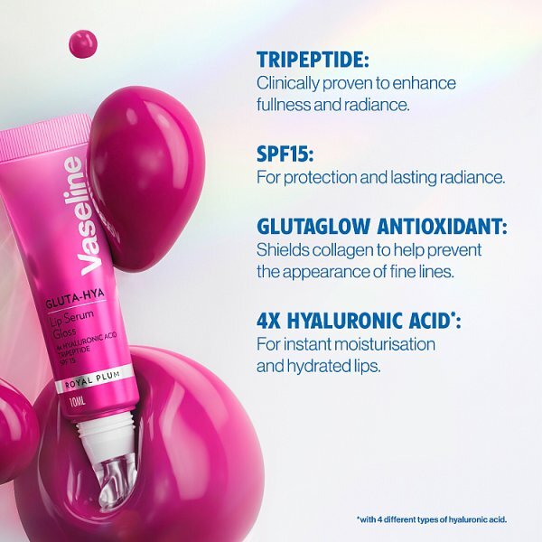 Vaseline Gluta-Hya Juicy Royal Plum Serum Gloss SPF15 10ml