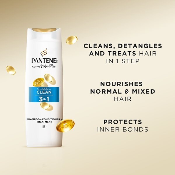 Pantene Pro-V Classic Clean 3In1 Shampoo 400Ml