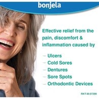 Bonjela Adult Mouth Ulcer Pain Relief Cool Mint Gel 15g