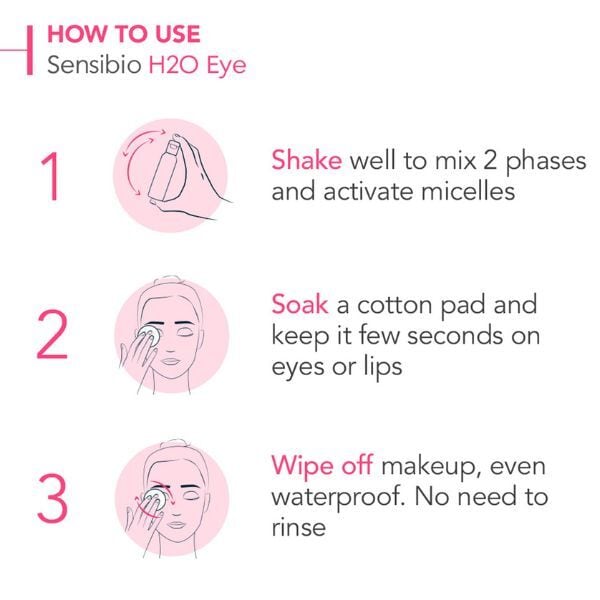 Bioderma Sensibio H2O eye waterproof micellar makeup remover