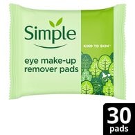 DNR Simple Kind to Skin Eye Make-Up Remover Pads 30pc