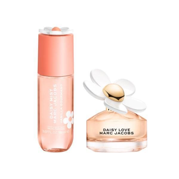 Marc Jacobs Daisy Vanilla Gourmand Hair & Body Mist & Daisy Love Eau de Toilette 50ml Bundle