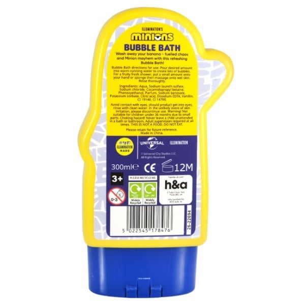 Minions Bubble Bath 300ml Kids Bath Time Gift