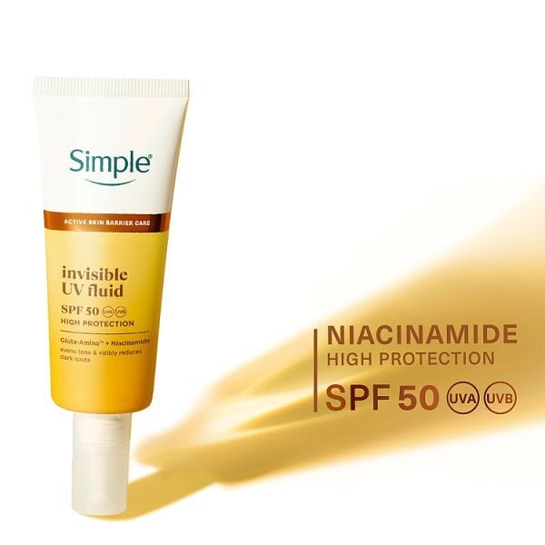 Simple Invisible Uv Fluid Spf50 40Ml