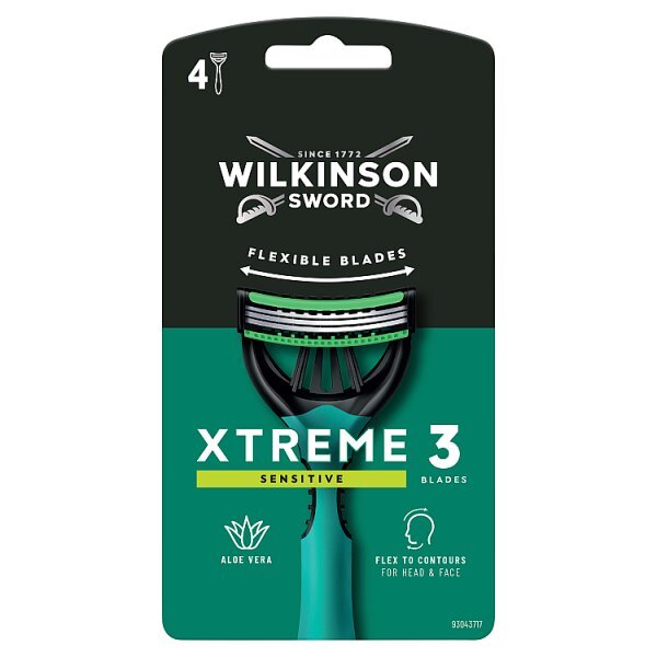 Wilkinson Sword Xtreme 3 Sensitive Disposable Razors 4pk