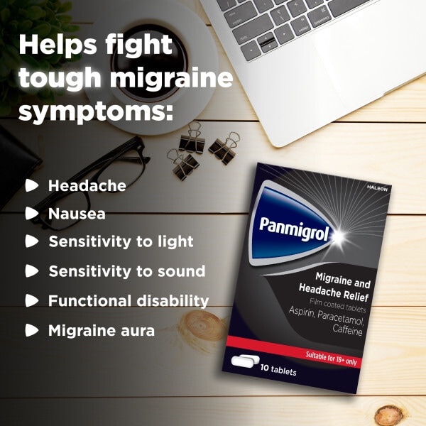 Panmigrol Migraine And Headache Relief 10 Tablets