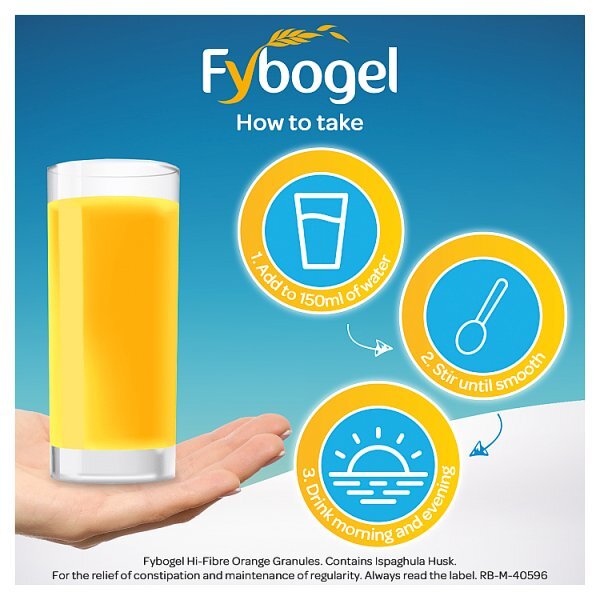 Fybogel Hi Fibre Orange Constipation Relief 10 Sachets
