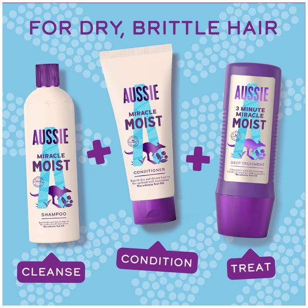 Aussie Miracle Moisture Bundle with Leave In Treatment