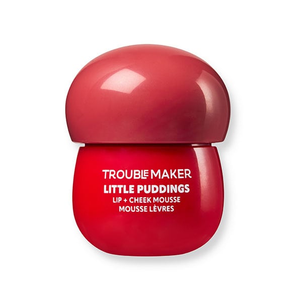 Trouble Maker Little Pudding Blurring Lip + Cheek Mousse Rose Pink