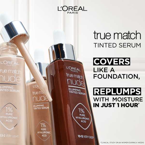 L'Oréal Paris True Match Nude Tinted Serum 3-4 Light Medium