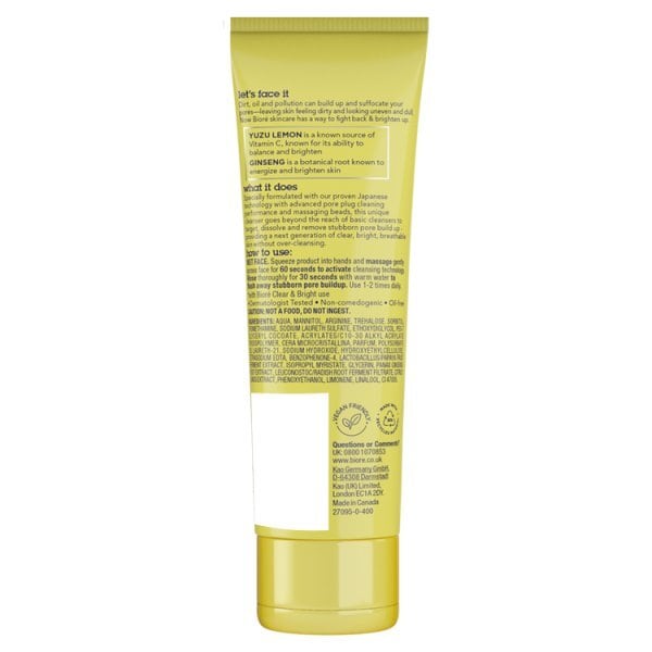 Bioré Clear & Bright Jelly Cleanser Face Wash 110ml
