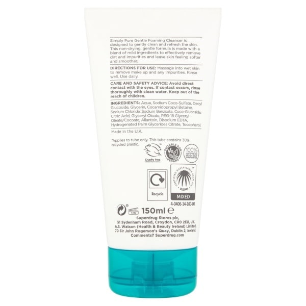 Simply Pure Gentle Foaming Cleanser 150ml