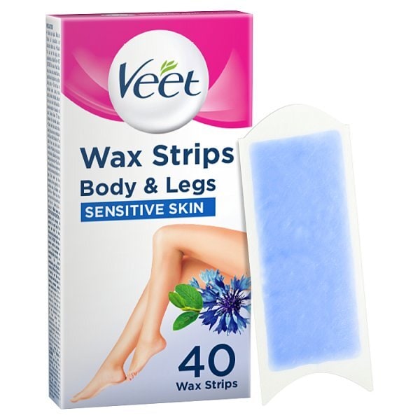 Veet Wax Strips for Sensitive Skin for Body and Legs 40