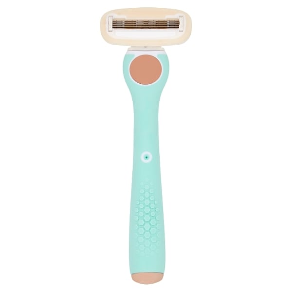 B. 5 Razor Blade Rose Gold Handle Aqua