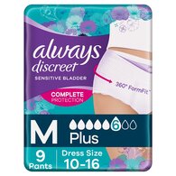 Always Discreet Underwear Incontinence Pants Plus Medium 9