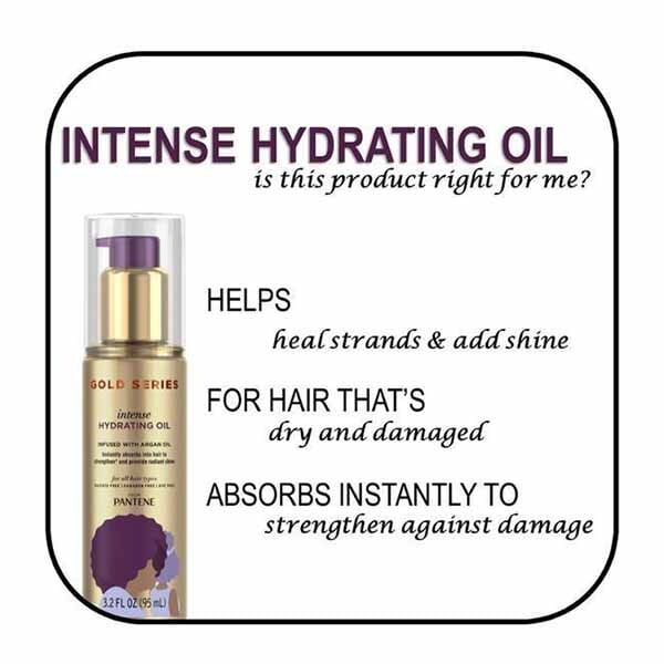 Pantene Gold Series Intense Hydrating Hair Oil 95ml