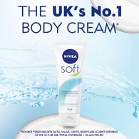 NIVEA Soft Moisturiser Cream for Face, Hands & Body, 75ml