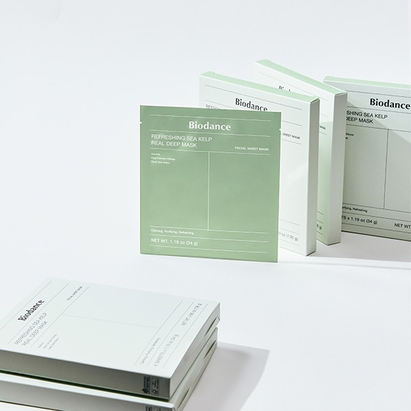 Biodance Refreshing Sea Kelp Real Deep Mask 34G*4Ea