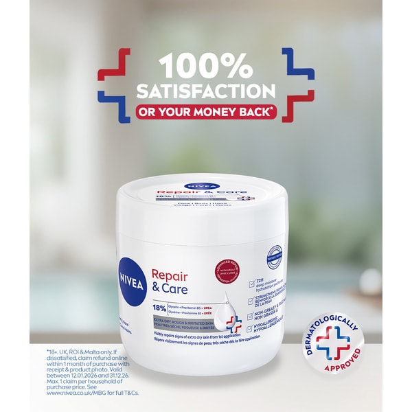 NIVEA Repair & Care Urea Moisturiser Cream 400ml