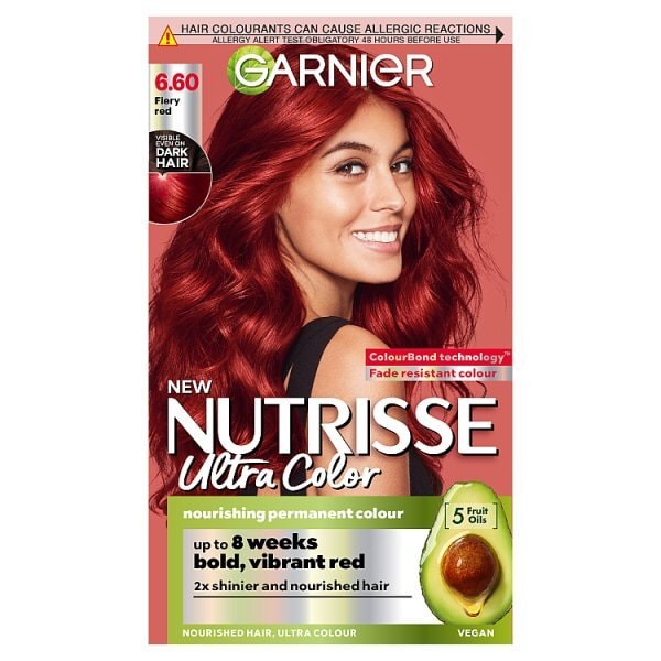 Garnier Nutrisse 6.60 Ultra Fiery Red Permanent Hair Dye