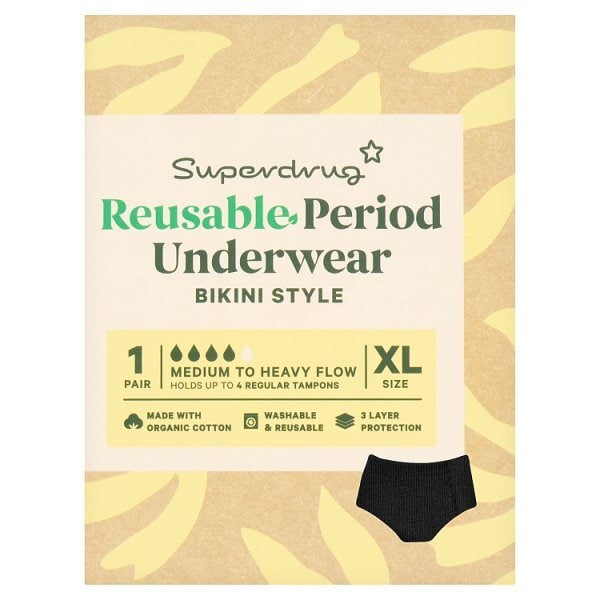 Superdrug Luna Period Bikini Pants - Extra Large