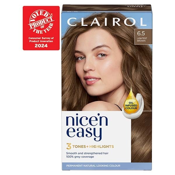 Clairol Nice'n Easy Hair Dye 6.5 Lightest Brown