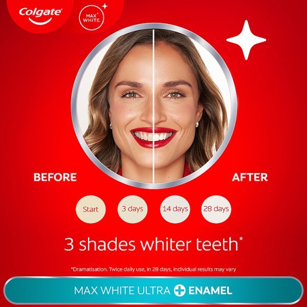 Colgate Max White Ultra+ Enamel Whitening Toothpaste 75ml