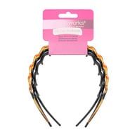 Brushworks Zig Zag Headband - 3 Pack