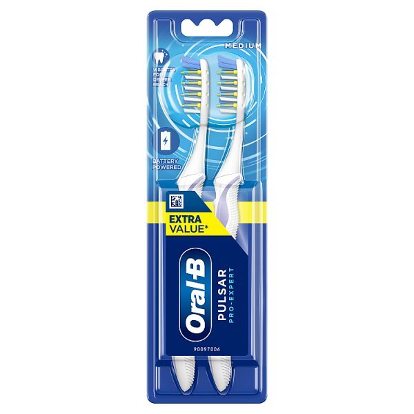 Oral-B Pulsar Pro Expert 35 Medium Battery Toothbrush Twin