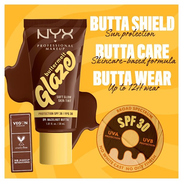 NYX Professional Makeup Buttermelt Glaze Skin Tint + SPF30 Foundation