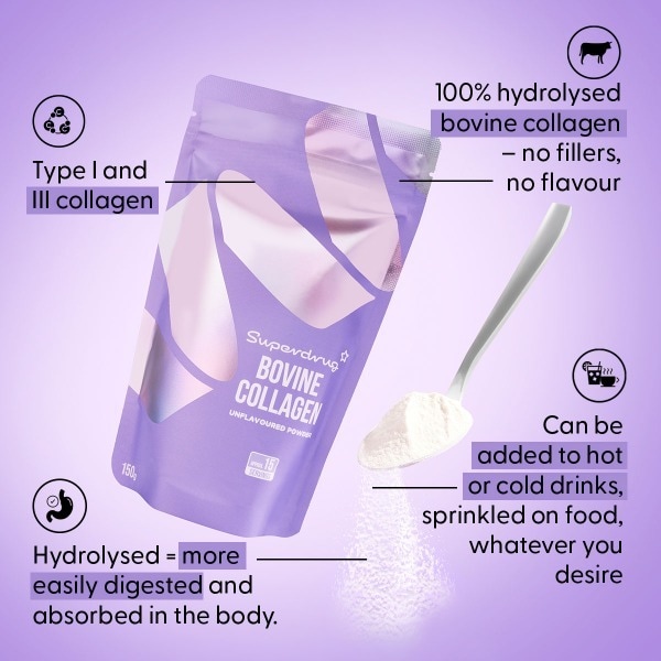 Superdrug Bovine Collagen Powder Unflavoured 150g