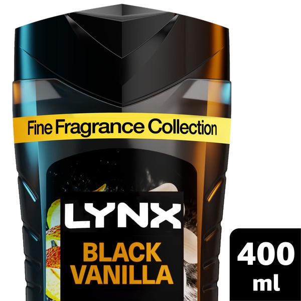 Lynx Fine Fragrance Collection Black Vanilla Premium Body Wash 400 ml