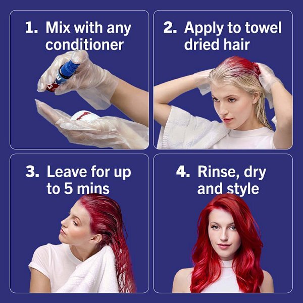 Schwarzkopf LIVE Drops Fiery Red Temporary Hair Dye