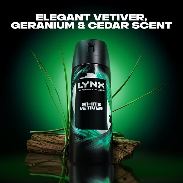 Lynx Fine Fragrance Collecion White Vetiver Body Spray 150Ml