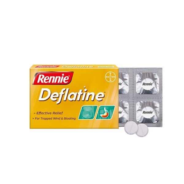 Rennie Deflatine Trapped Wind & Bloating 18 Tablets